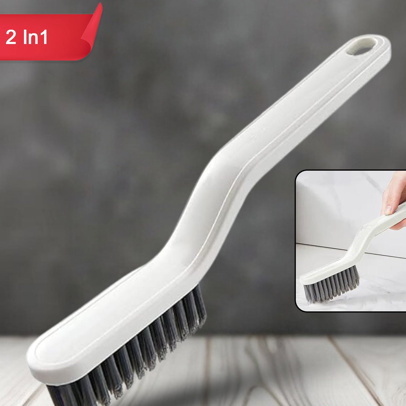 Multifunctional Floor Gap Brush 2 In 1 Cleaning Brush (1 Pc) - Happy Price - Image 1