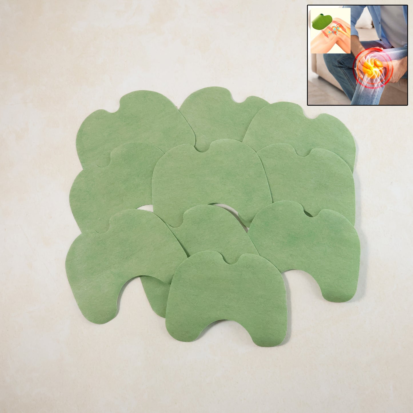 Herbal Knee Comfort Patches - Soothing Warmth & Support (10 Pc Set) - Happy Price - Image 2
