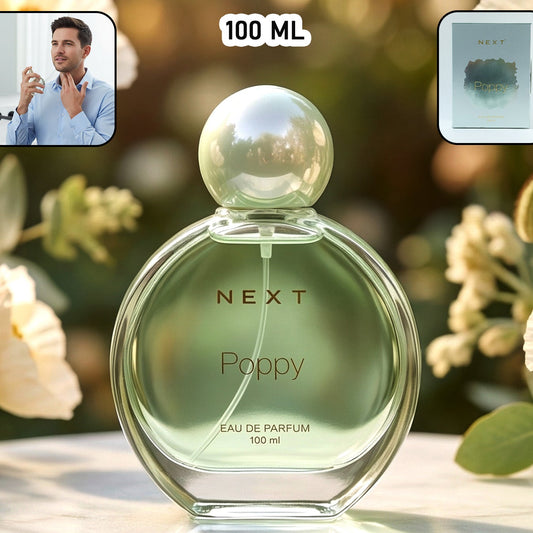 Next Premium Poppy Eau De Perfume 100 ML - Long Lasting Floral Scent - Great Price - Image 1