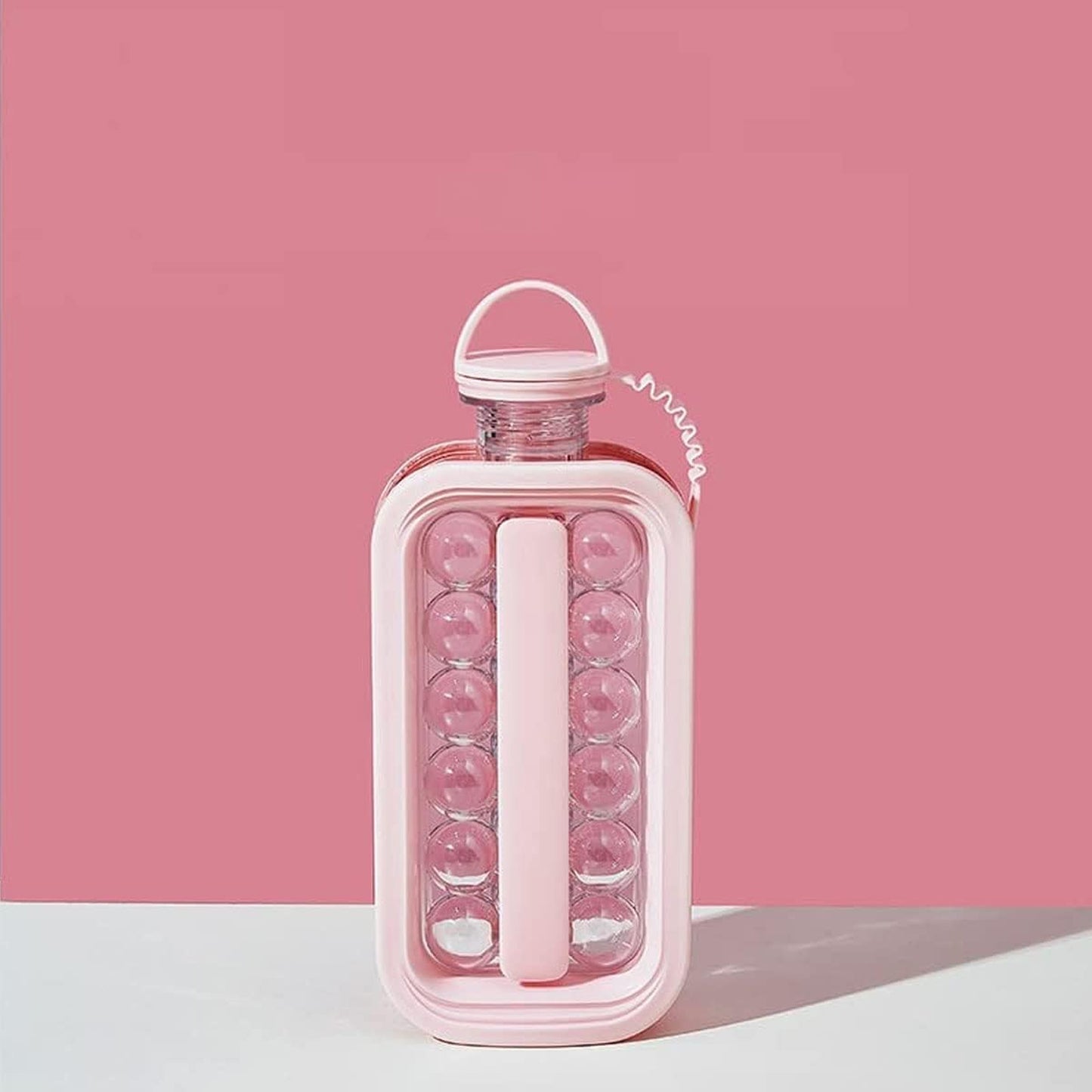 2-in-1 Portable Ice Ball Maker & Water Bottle - 17 Round Cubes (1 Pc) - Happy Price - Image 2