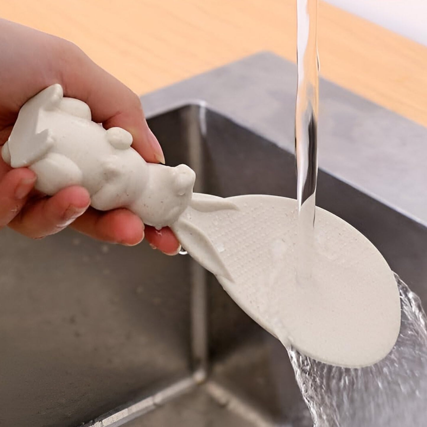 Cute Bunny Rice Serving Spoon - Non-Stick Paddle, Easy Grip Kitchen Utensil (1 Pc) - Happy Price - Image 4