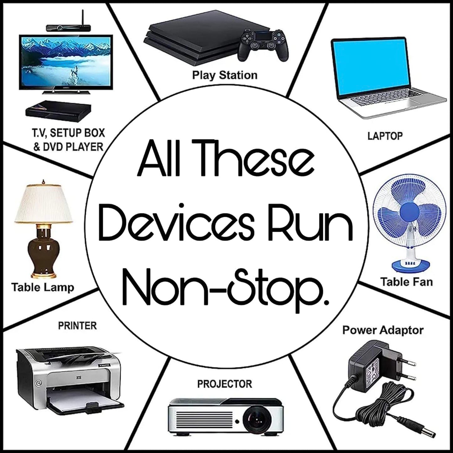 8-Socket Heavy Duty Extension Board with Master Switch & Voltage Meter (1 Pc) - Happy Price - Image 5