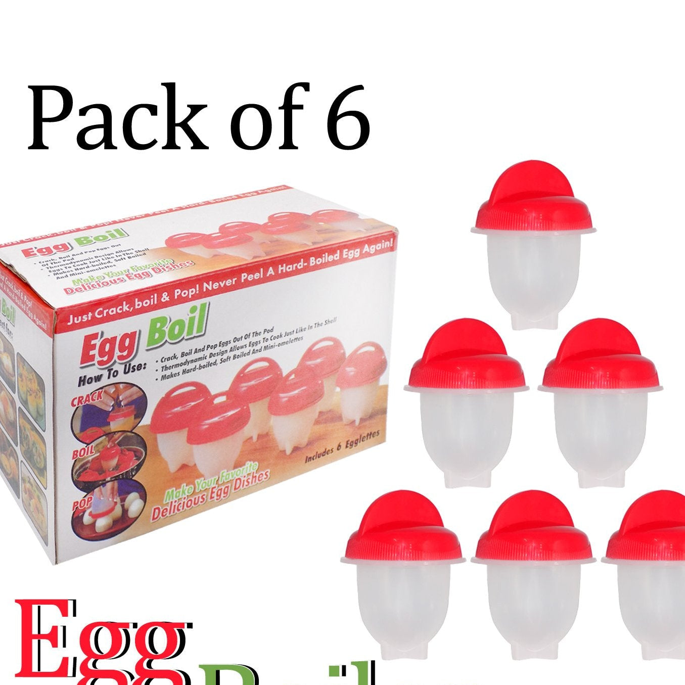 Nonstick Eggs Boiler Cookers Without Egg Shell - Happy Price - Image 1