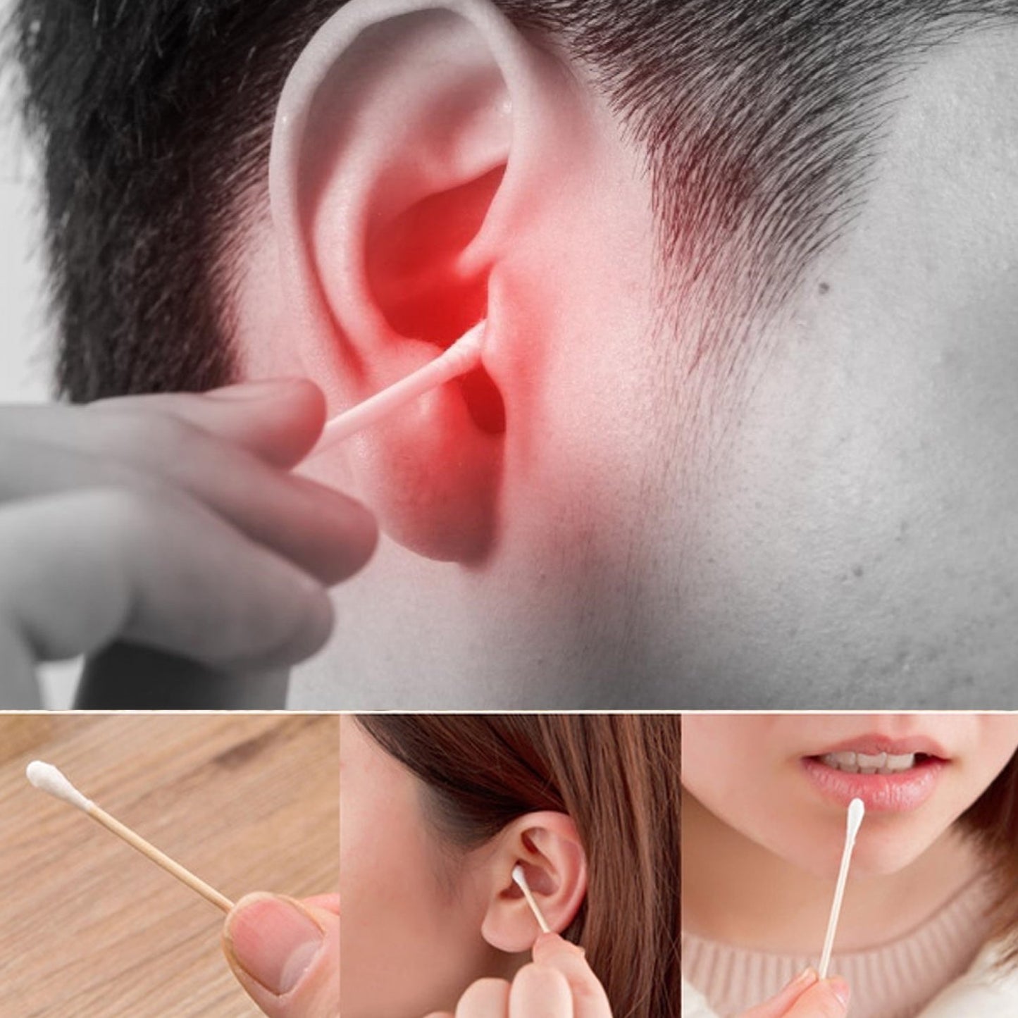 Tulips Paper Stick Cotton Swabs - 100 Pcs Set for Grooming & Makeup - Happy Price - Image 5