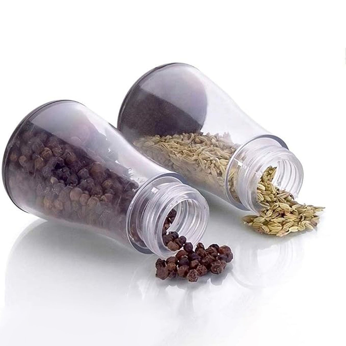 6-piece Plastic Spice Jar Set With Stand - Happy Price - Image 6