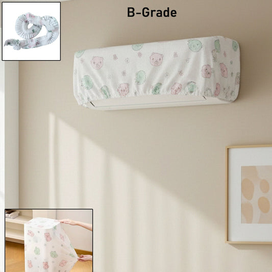 B-Grade Reusable Split AC Indoor Unit Dust Cover - Elastic Fit, Washable - Happy Price - Image 1