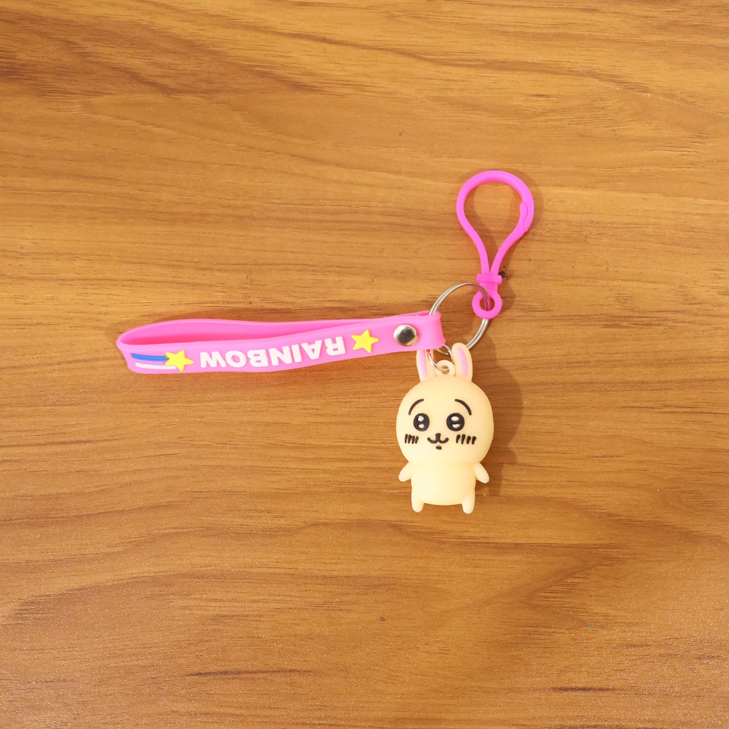 Cute Bunny Character Keychain with Rainbow Strap - 1 Pc - Happy Price - Image 7