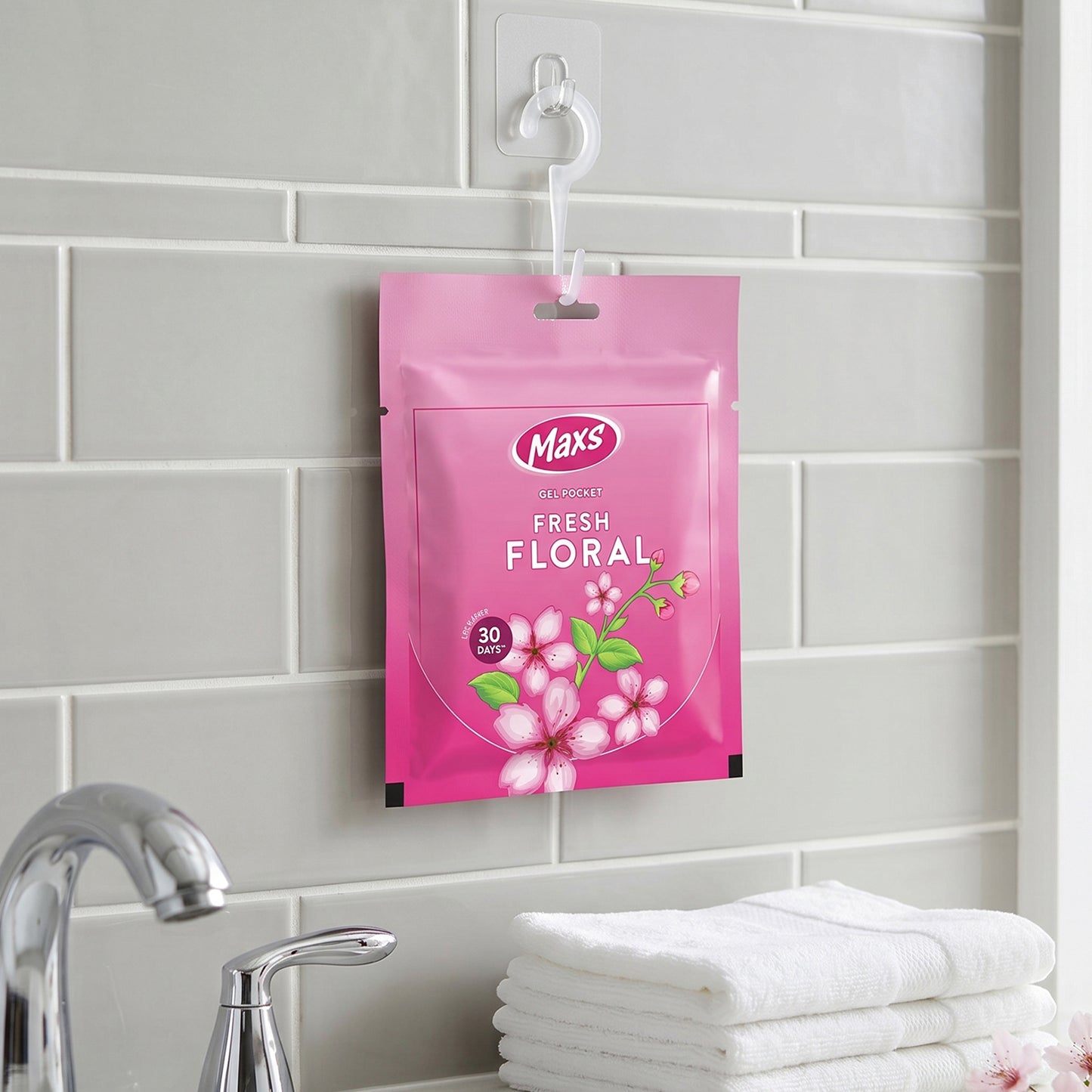 Maxs Fresh Floral Gel Air Freshener Pocket Long Lasting 10 Gm