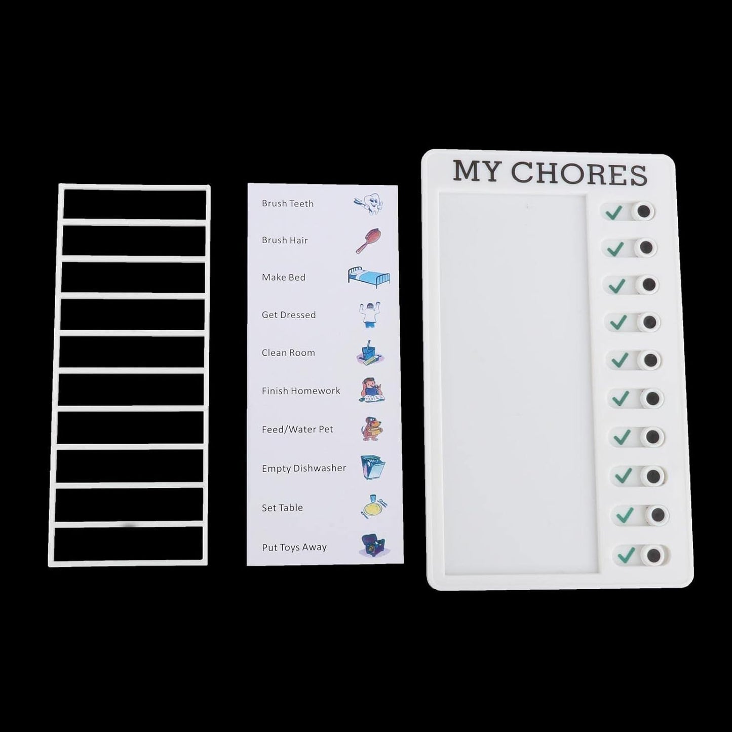 Portable My Chores Home Note Board Management Planning Memo Boards Reminding Time. (Size - 20x12cm) - Happy Price - Image 3