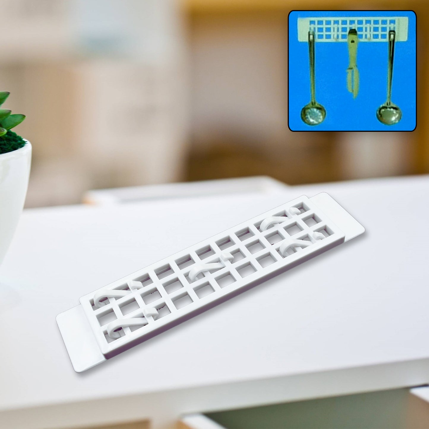 4095 5spin Plastic Hanger Hook Hotel Bathroom Wardrobe Wall Clothes Coat Towel Hanging Hanger Hook Plastic Sticker Multipurpose Hanger Hooks - Happy Price - Image 2