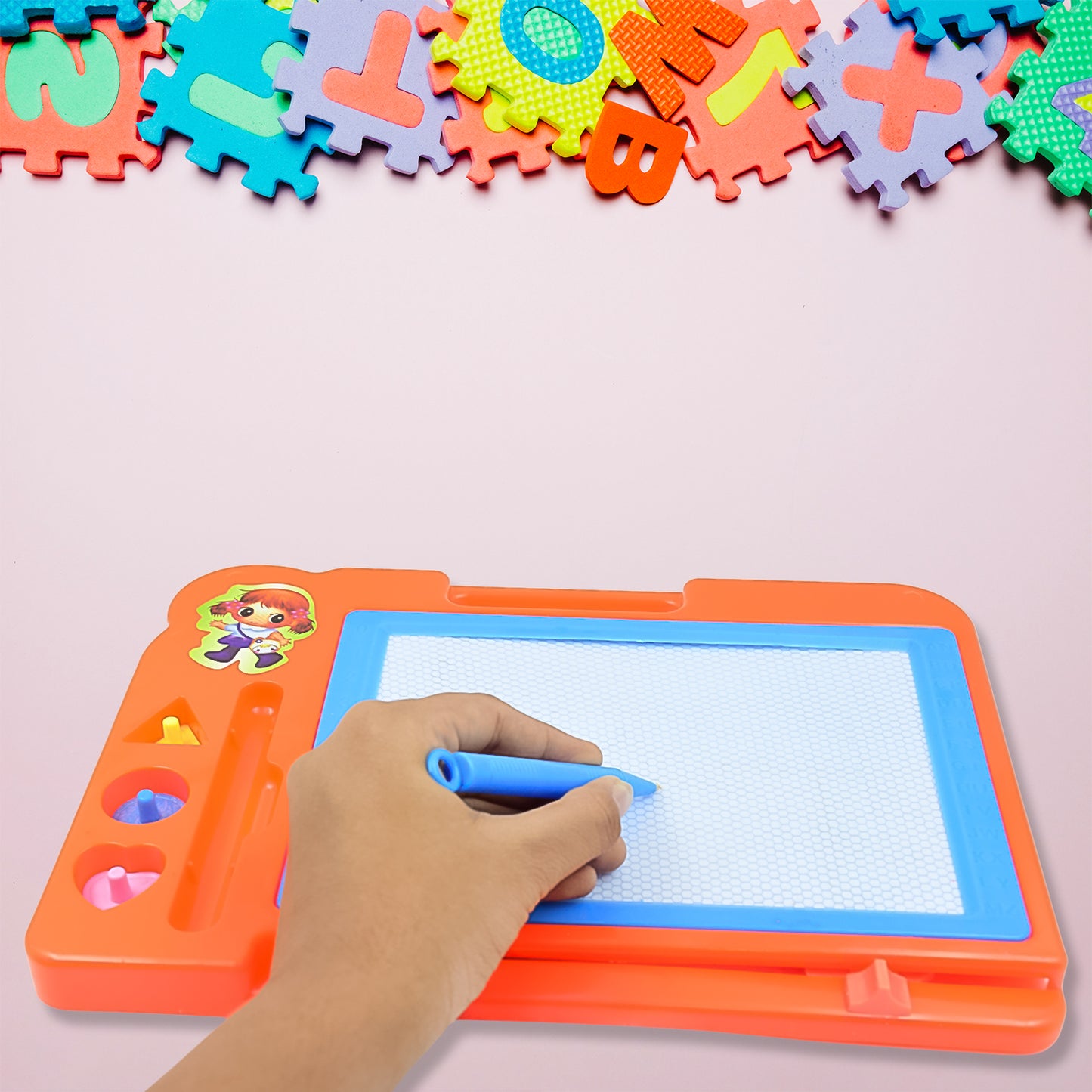 Magnetic Slate Sketch Pad  Board For Kids (1 Pc  27  19 Cm) - Happy Price - Image 5