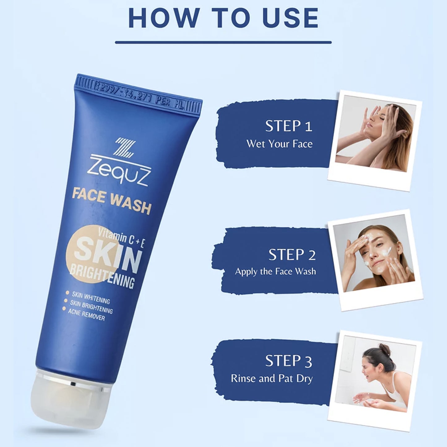 Brightening Vitamin C & E Face Wash - 200 ML - Happy Price - Image 4