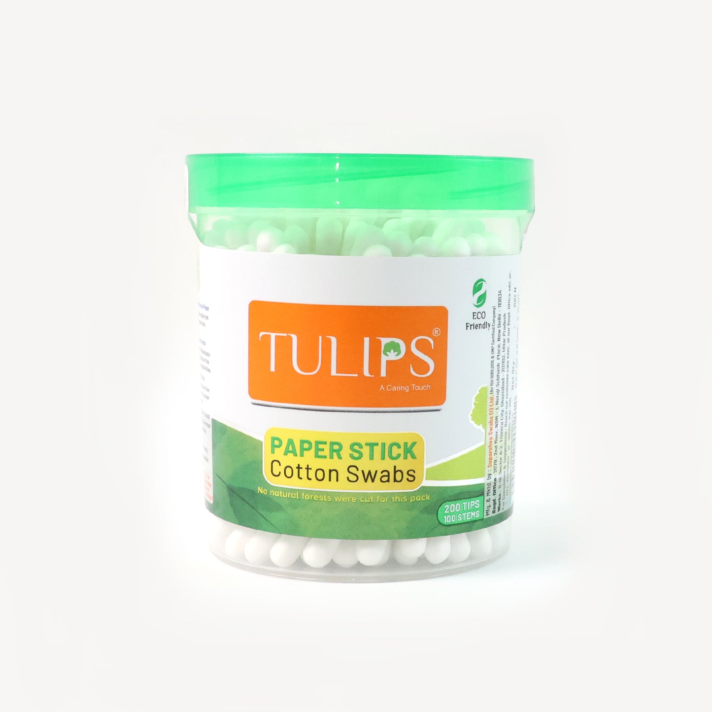 Tulips Paper Stick Cotton Swabs - 100 Pcs Set for Grooming & Makeup - Happy Price - Image 2