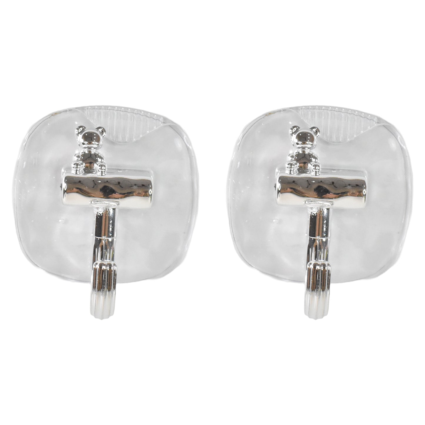 Large Plastic Self Adhesive Wall Hooks (2 Pc) - Happy Price - Image 5