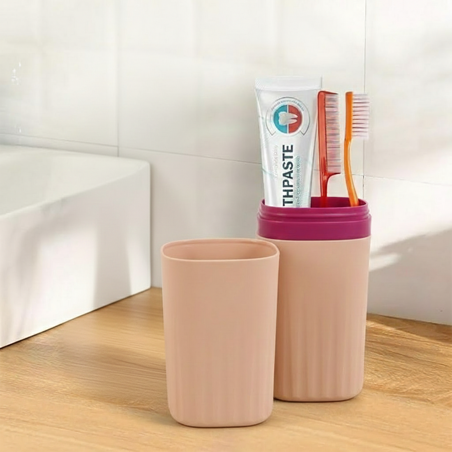2 Pcs Portable Toothbrush Holder Case for Travel - Happy Price - Image 4