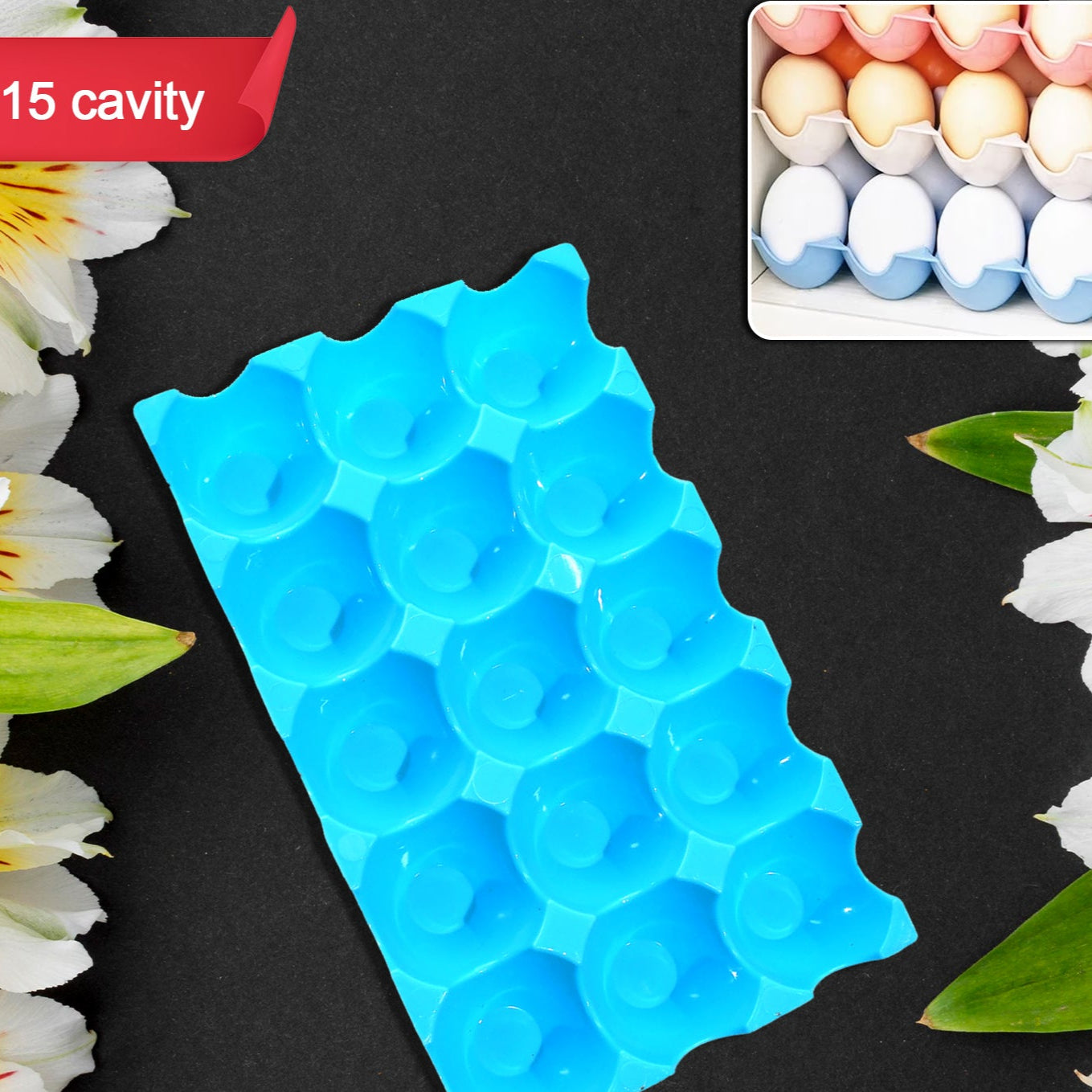 2206 Egg Trays For Storage With 15 Eggs Holder - Happy Price - Image 1