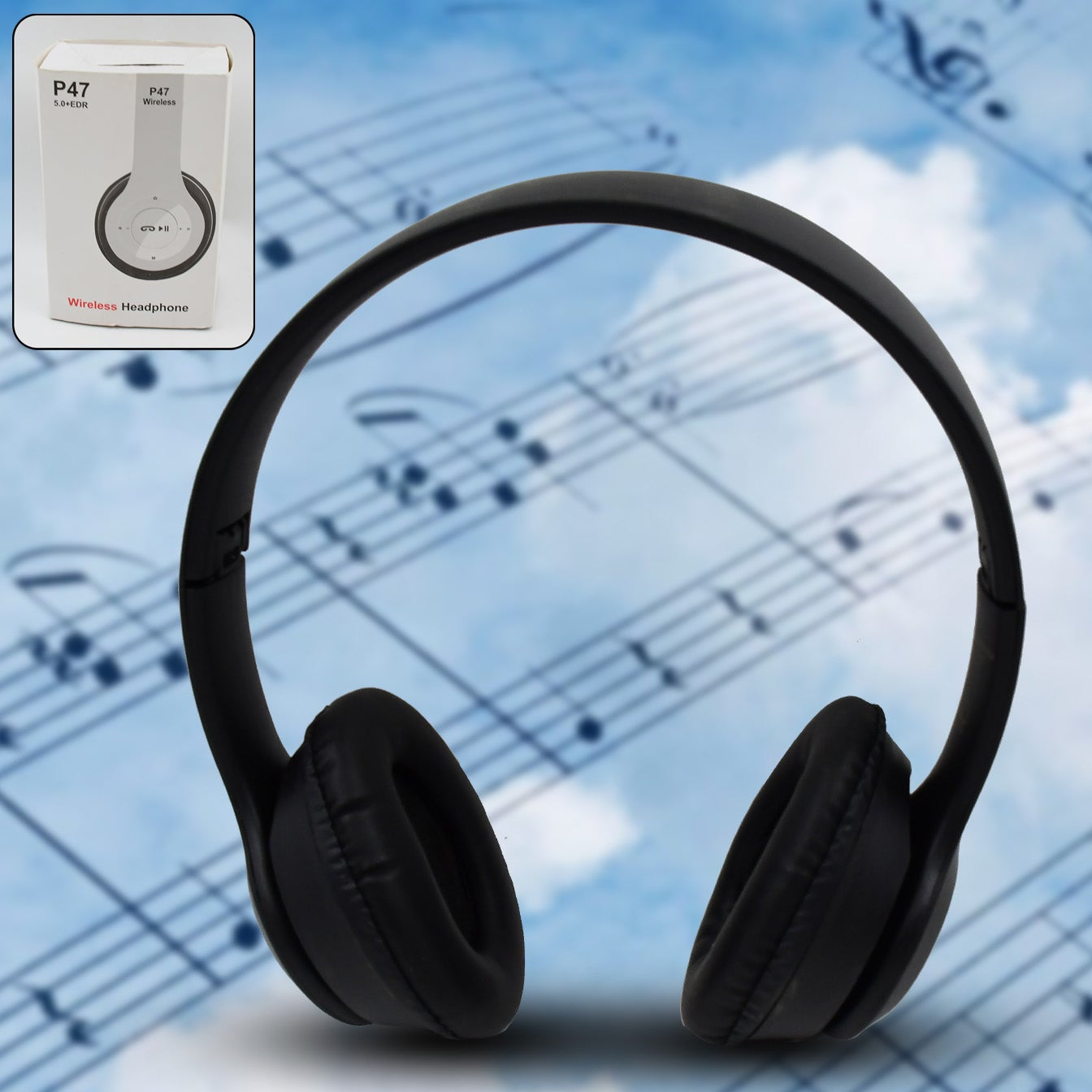 Foldable Wireless Headphone With Calling Function (1 Pc) - Happy Price - Image 1