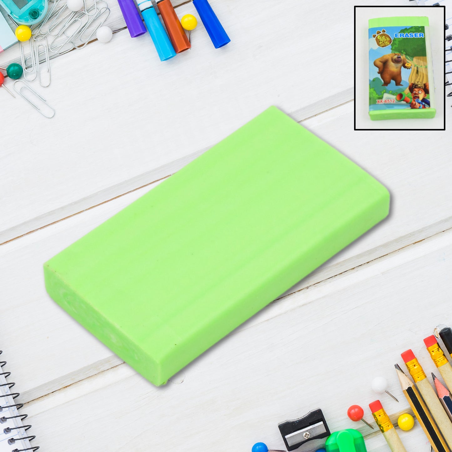 Fancy  Stylish Eraser (1 Pc  Mix Design) - Happy Price - Image 2