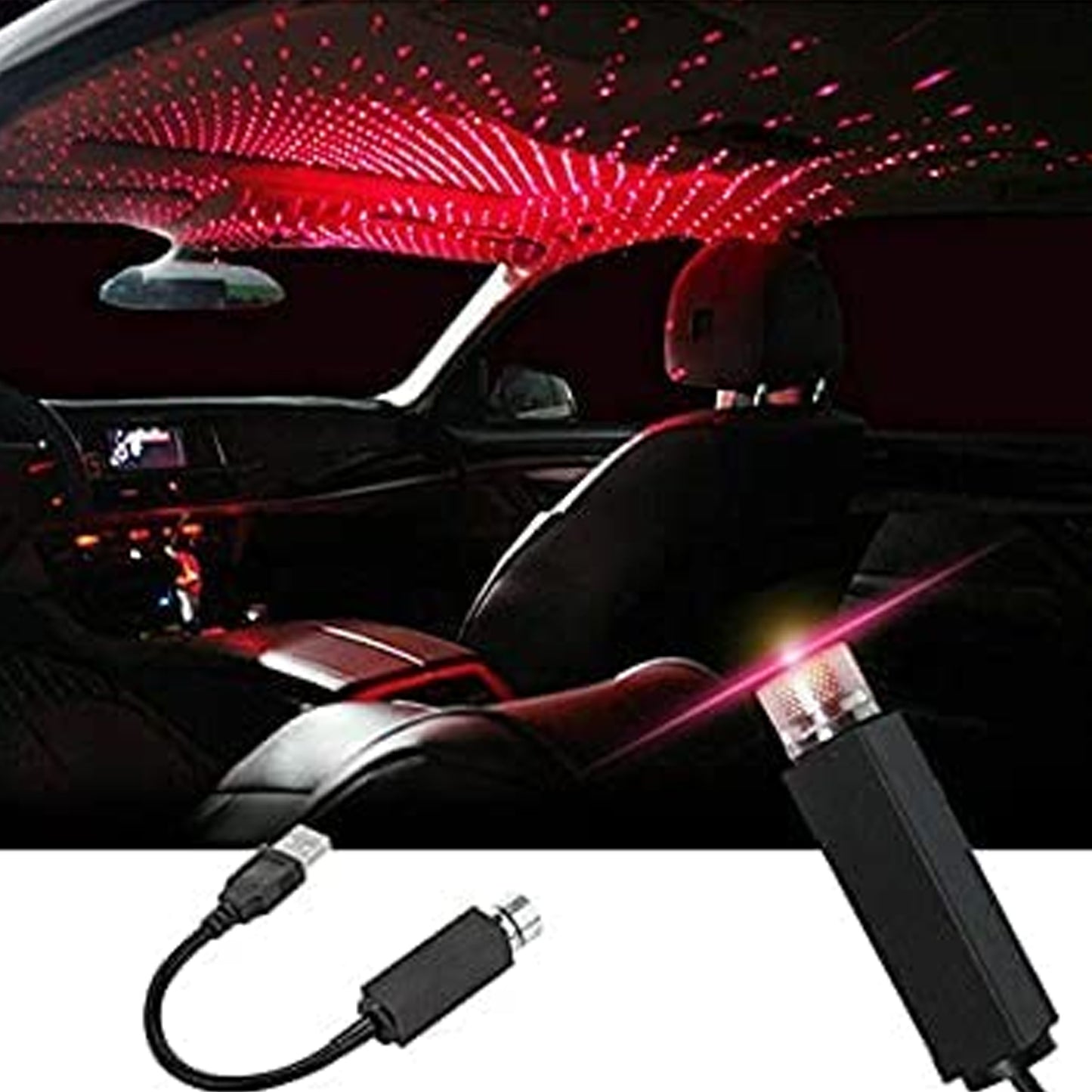 USB Star Projector Light for Car & Home - Romantic Atmosphere Maker - Happy Price - Image 2