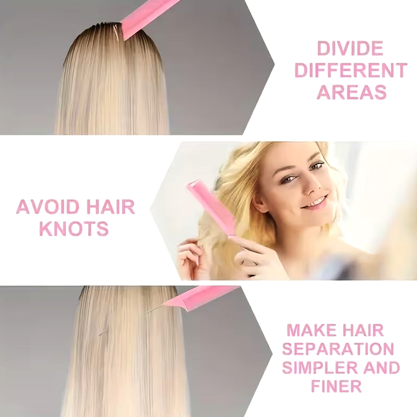 Multi-Purpose Hair Styling & Braiding Tool Set with Comb - Easy DIY Hairstyles - Happy Price - Image 2