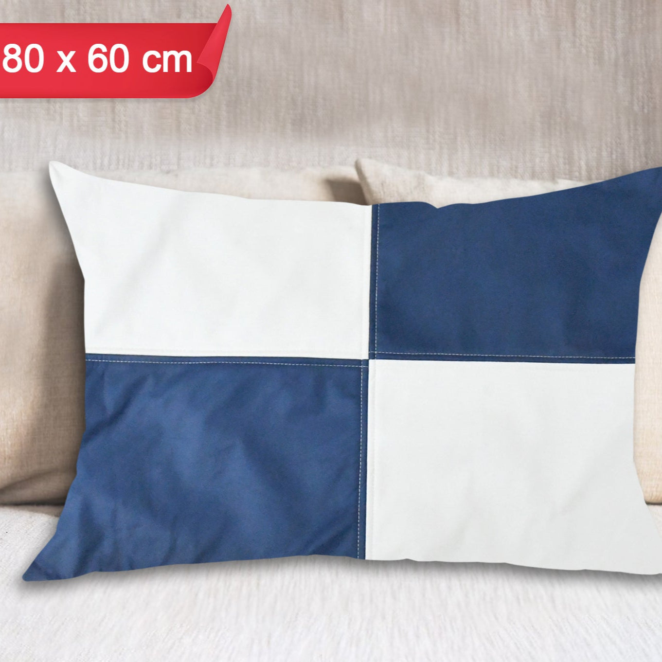 Pillow Covers Couch Pillows Cover Soft Decorative Pillow Covers Pillowcase For Bed Sofa Chair Bedroom Home Farmhouse Decor Living Room Home Decor (80  60 Cm) - Happy Price - Image 1