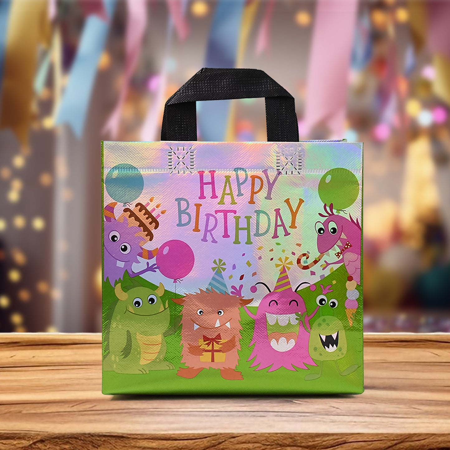 Birthday Gift Bag Reusable Party Gift Bags (1 Pc  Mix Design) - Happy Price - Image 2