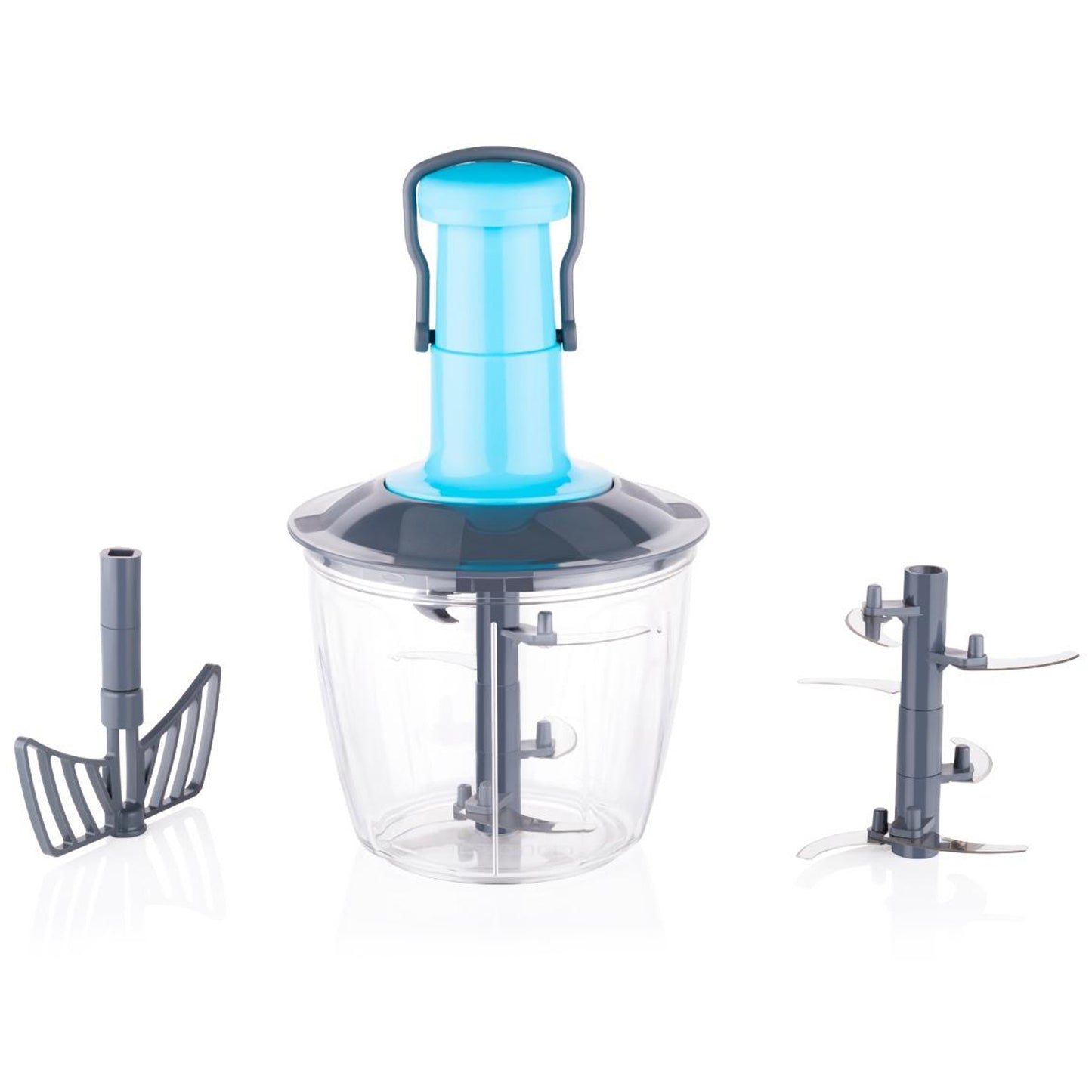 6 Blades Manual Hand-press Vegetable Chopper (1100 Ml) - Happy Price - Image 3