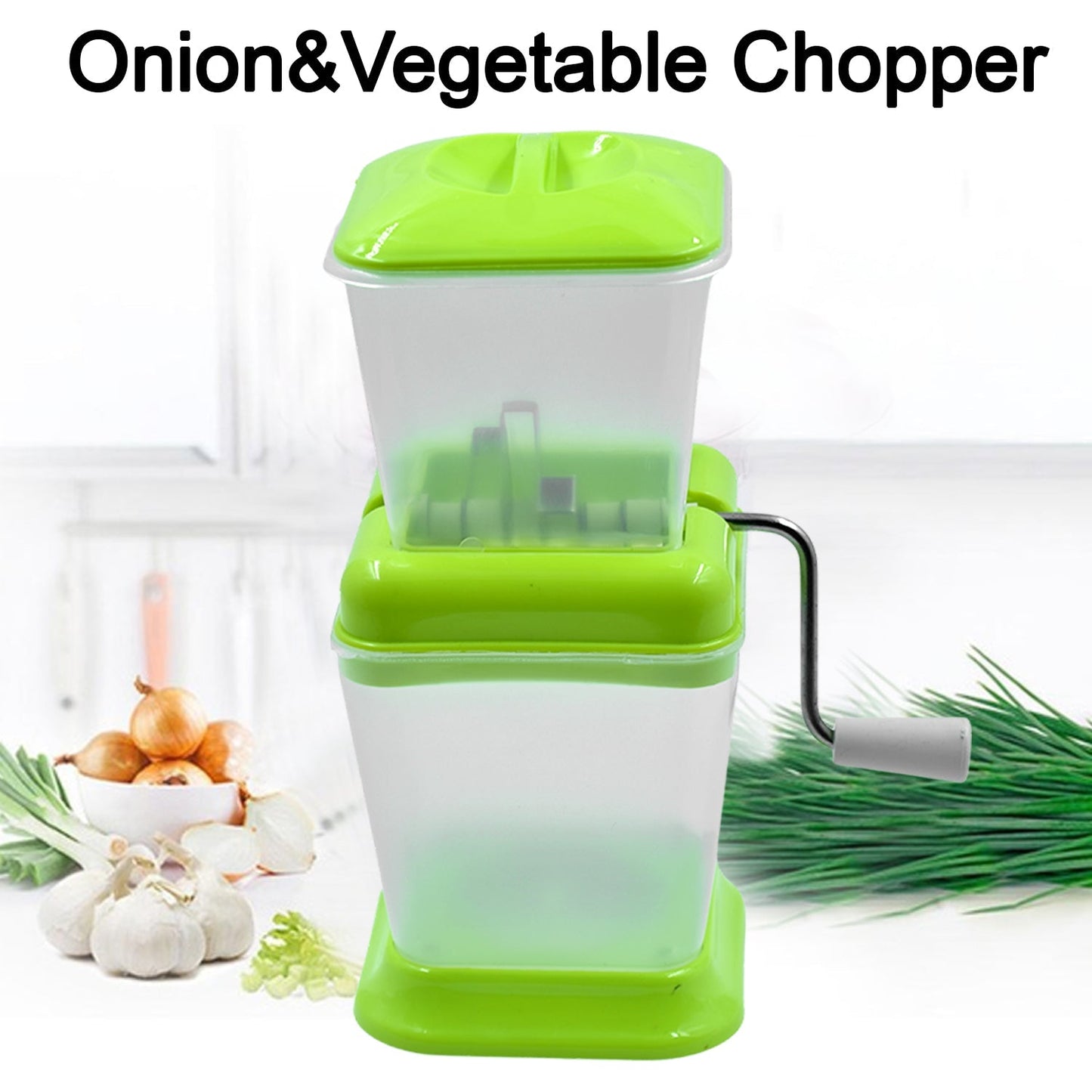 Small Onion Chopper  Vegetable Chopper Quick Cutter With Rotating Blade - Happy Price - Image 6