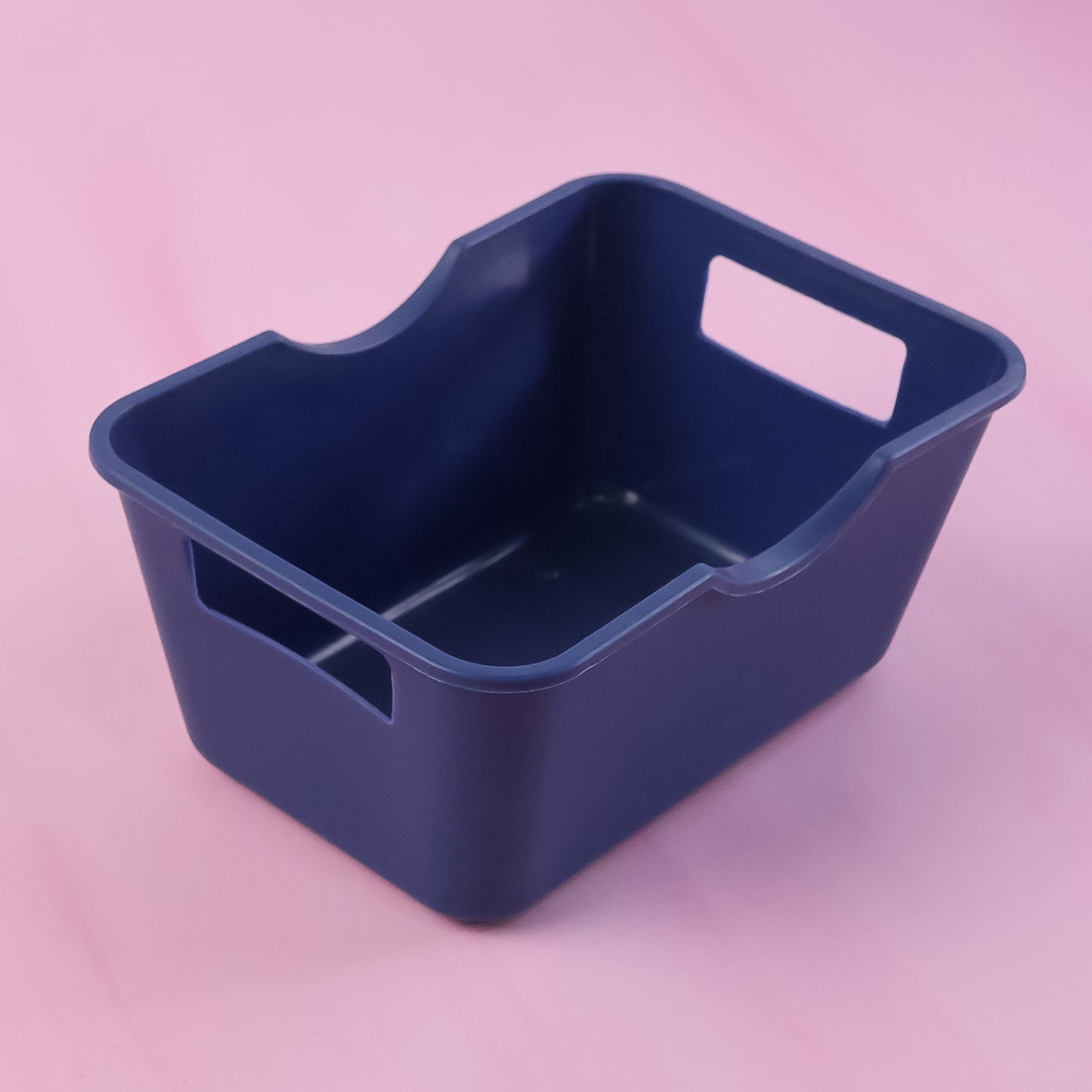 Compact Plastic Storage Basket Organizer with Handles (15 x 10.5 cm, 1 Pc) - Happy Price - Image 3