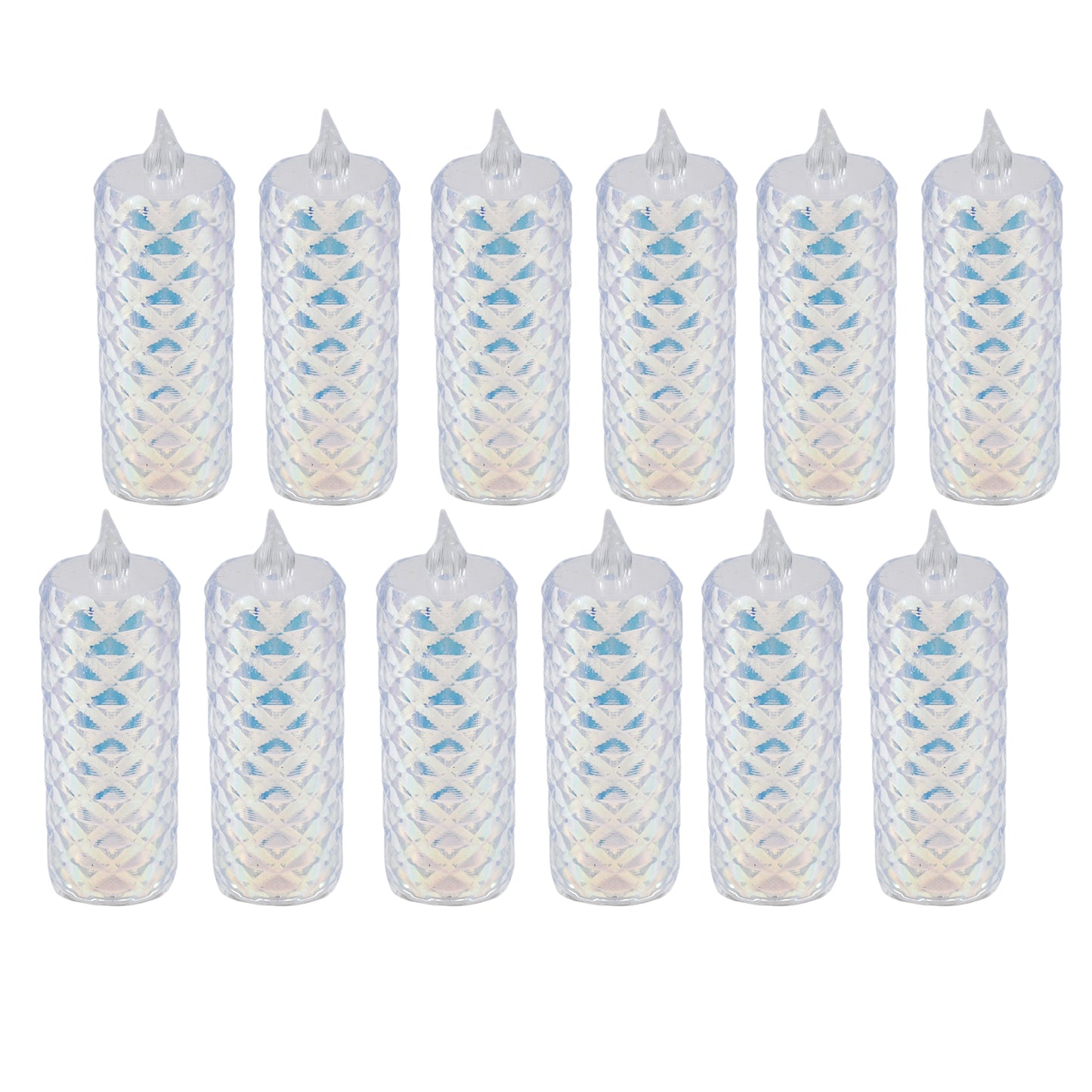 12 Pack LED Tealight Candles - Warm Yellow Flickering Flameless Lights - Happy Price - Image 6