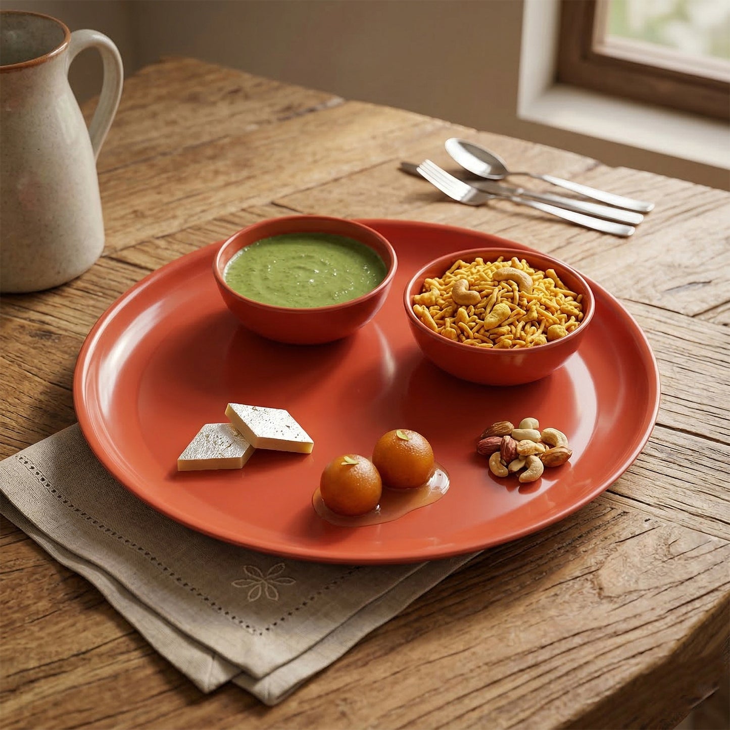 9 Piece Multipurpose Serving Plate and Bowl Set - Mixed Colors - Great Price - Image 3