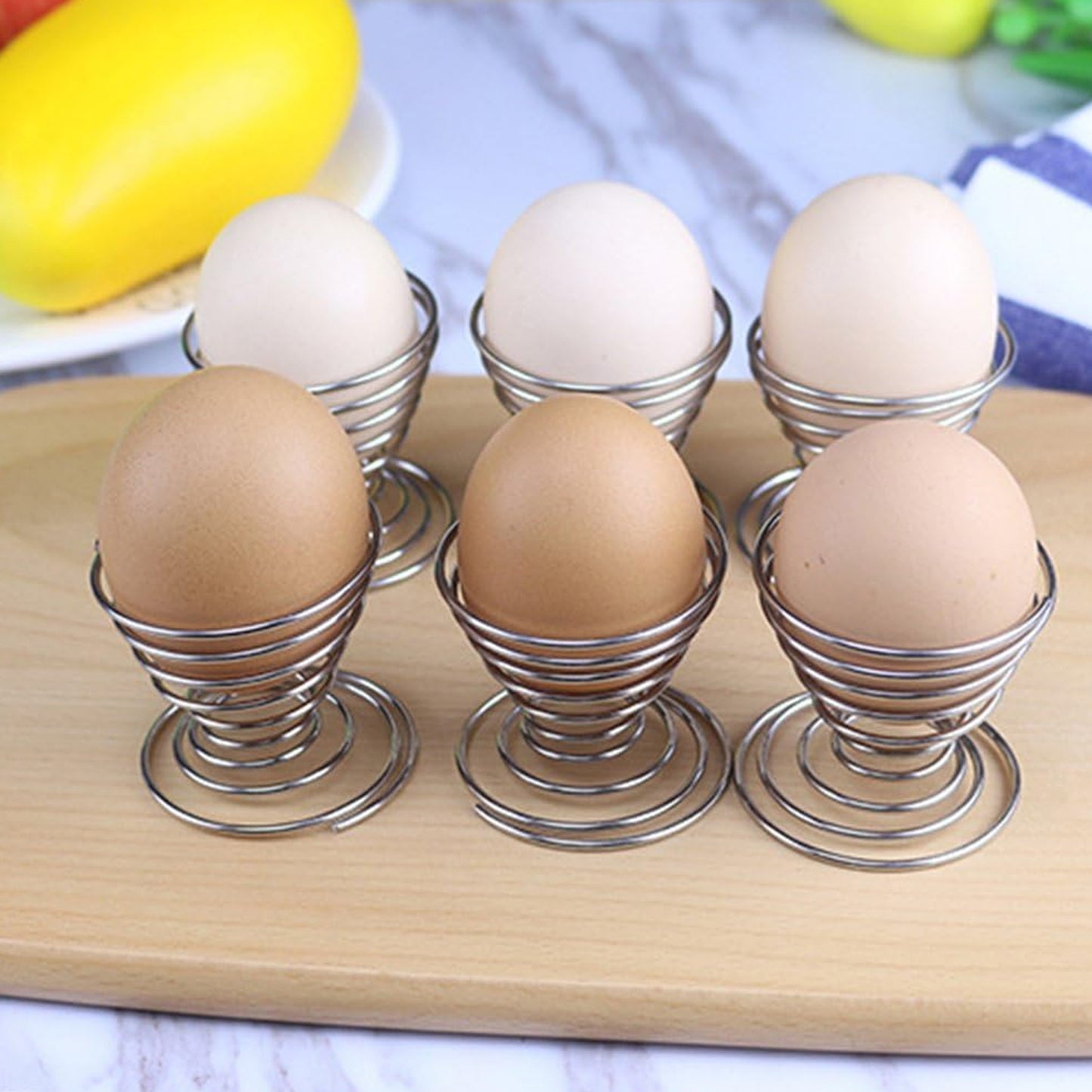 Stainless Steel Spiral Egg Holder Stand - 1 Piece for Breakfast - Happy Price - Image 5