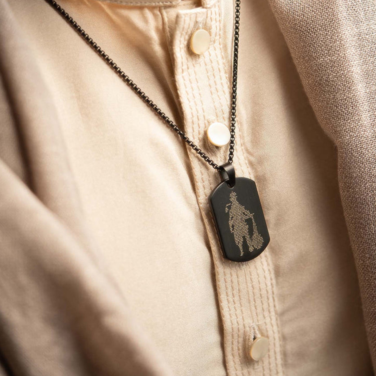 Hanuman Chalisa Locket With Gada Chain (1 Pc) - Happy Price - Image 7