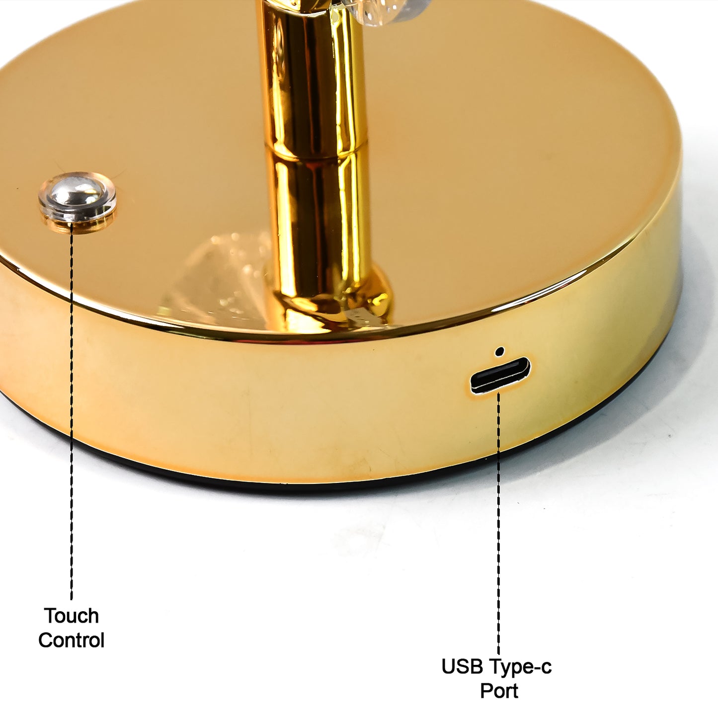 Crystal Feather Table Lamp with USB - Modern LED Bedside Light - Happy Price - Image 4