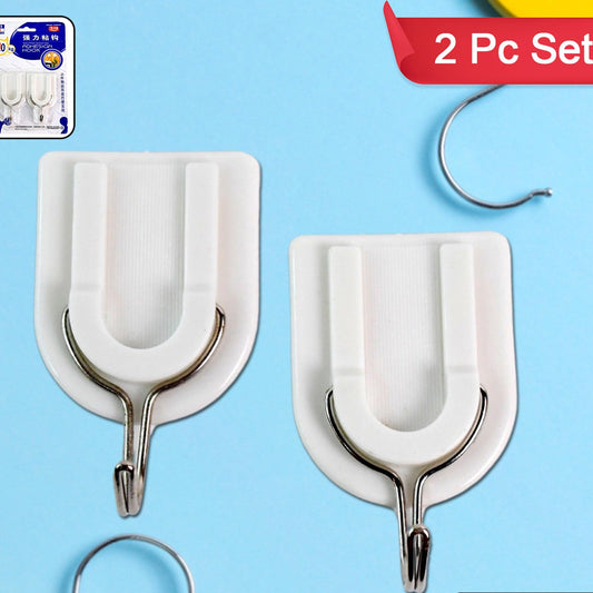 Strong Stainless Steel Adhesive Wall Hooks for Home & Office - Happy Price - Image 1