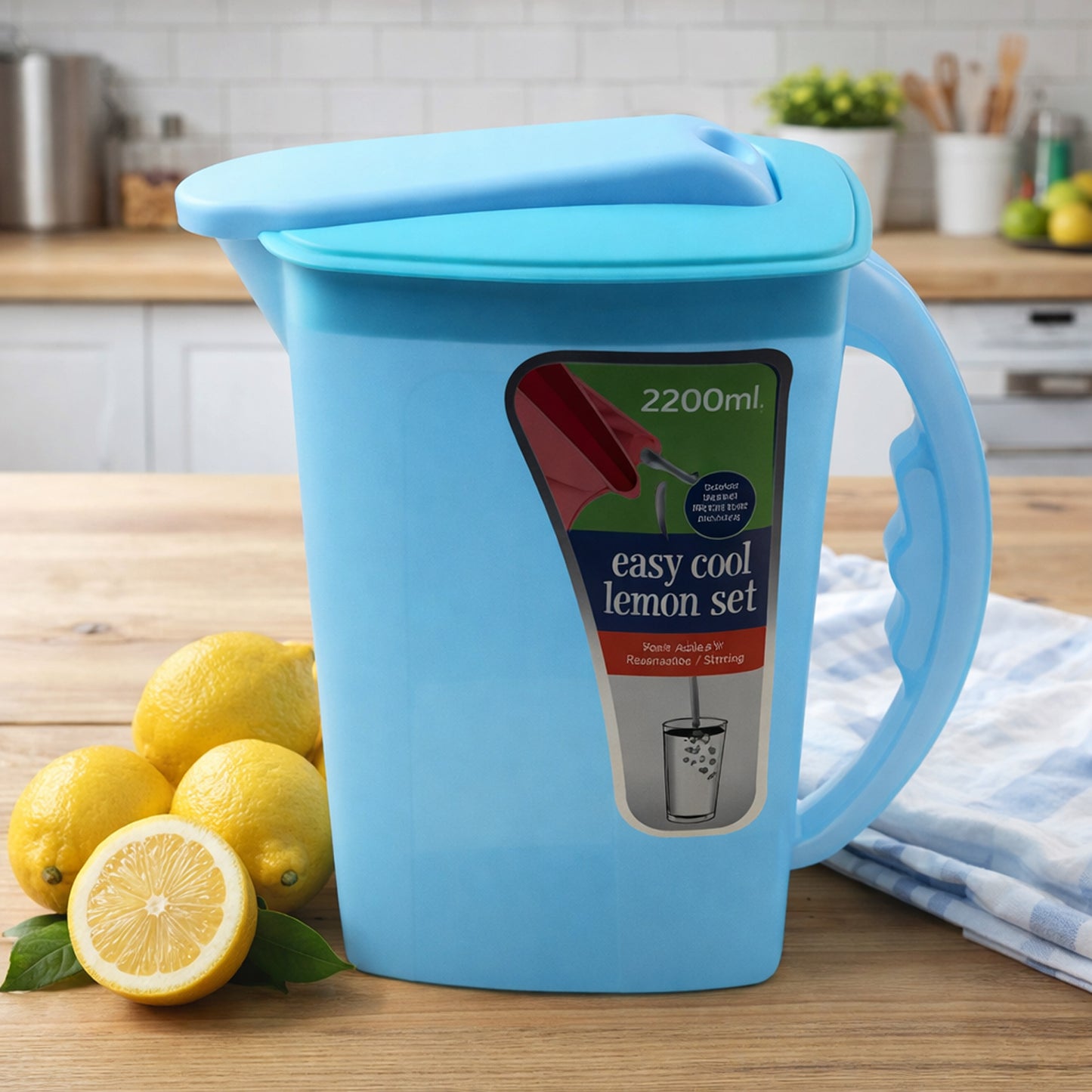 2.2 Litre Beverage Jug with Lid and Handle - Ideal for Juices & Water - Happy Price - Image 7
