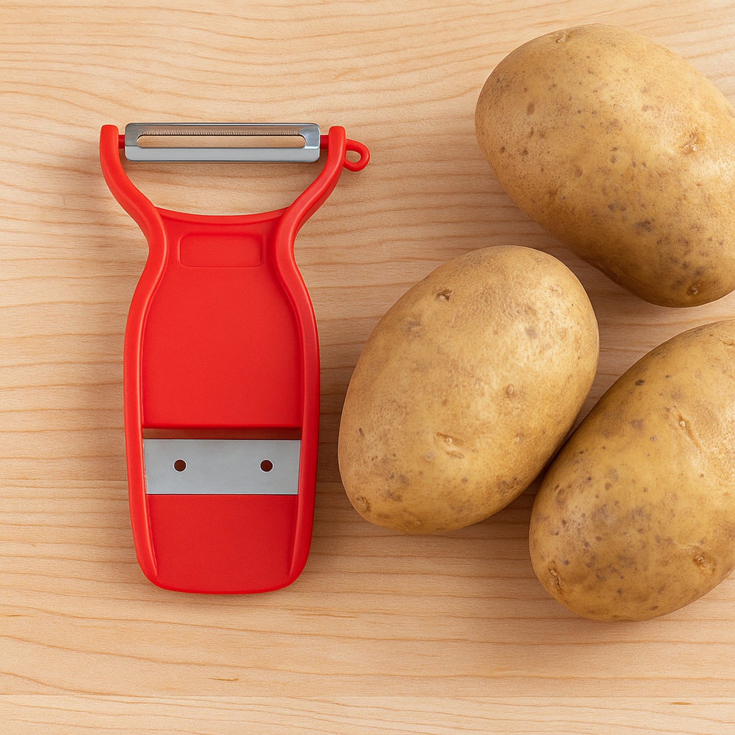 2-in-1 Slicer and Peeler with Sharp Stainless Steel Blades - Happy Price - Image 3