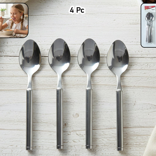 Stainless Steel Dinner Spoon Set (4 Pc Set)