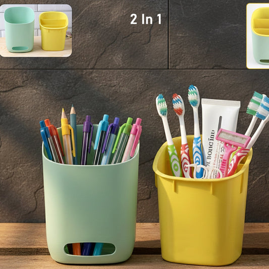 Dual Compartment Organizer Holder for Bathroom & Desk - Happy Price - Image 1