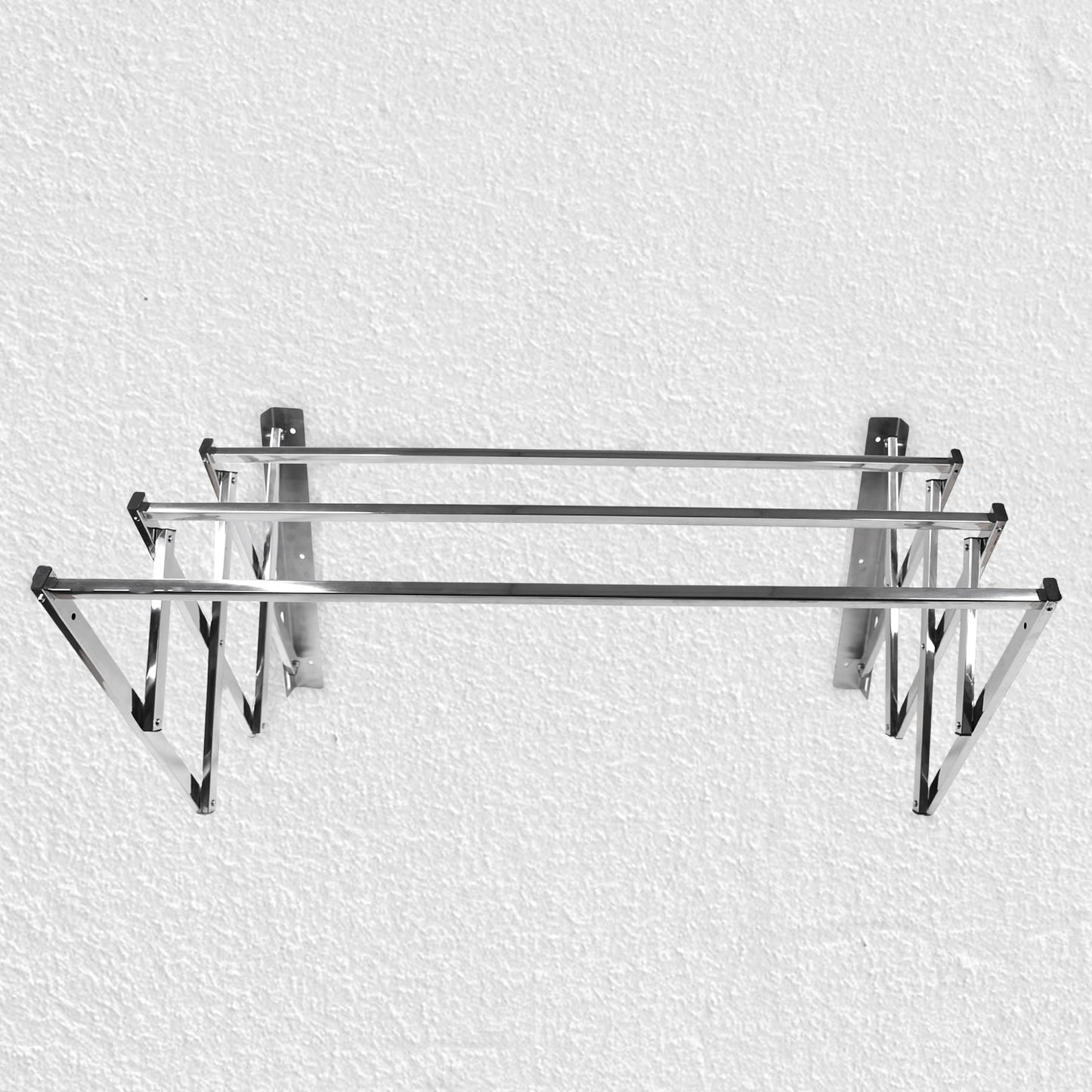 Stainless Steel Wall-mounted Folding Clothes Drying Rack - Happy Price - Image 3
