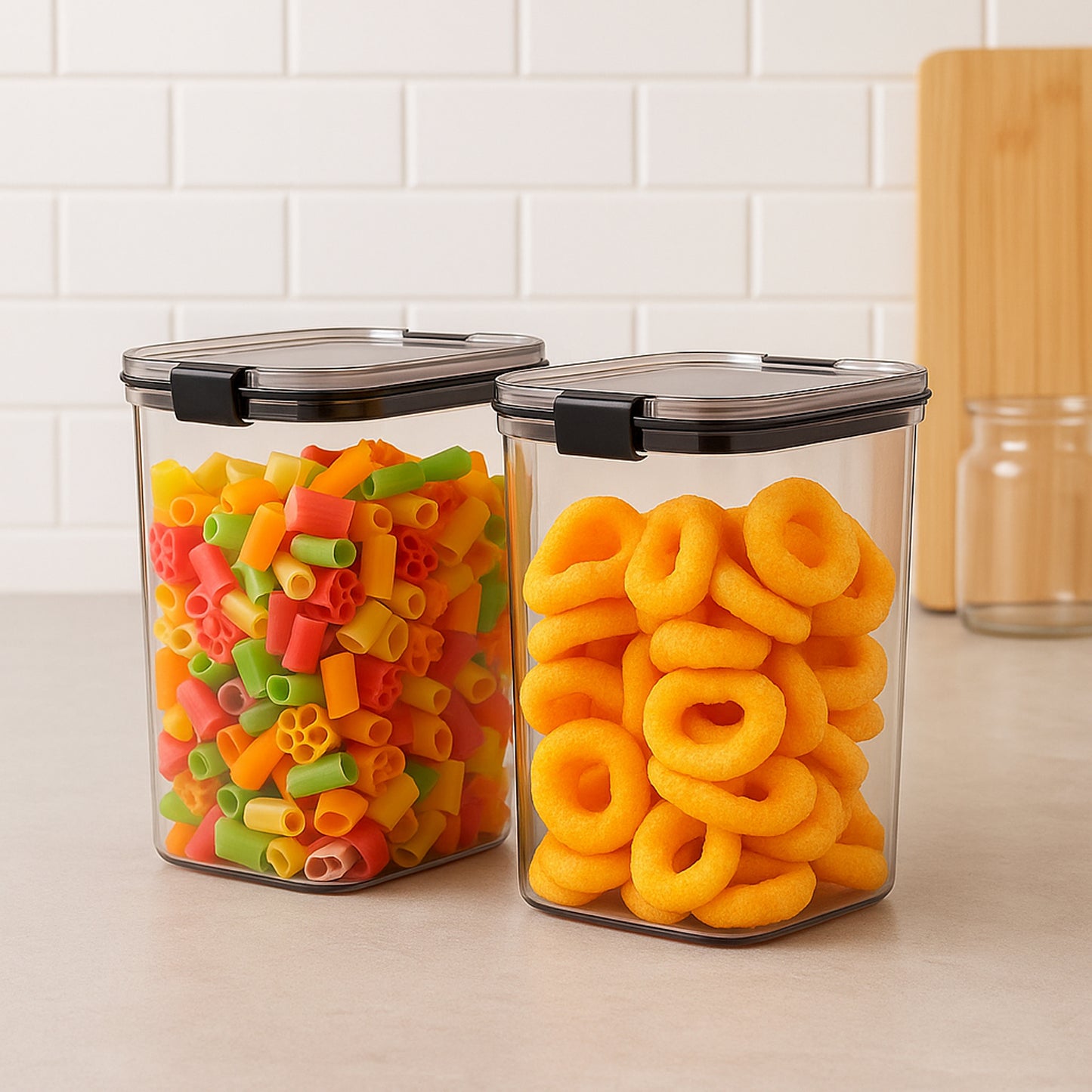 1200 Ml Airtight Lock  Lock Food Storage Container Set  2 Piece - Happy Price - Image 3