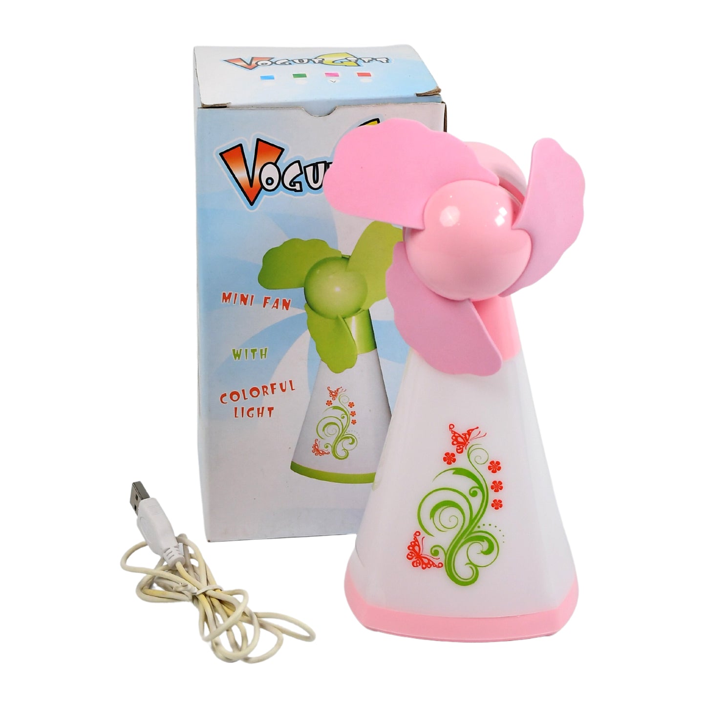 Cute Bright Color Desktop Office Usb Mini Fan Battery Usb Fans Usb Mini Fans (Battery Not Include) - Happy Price - Image 5