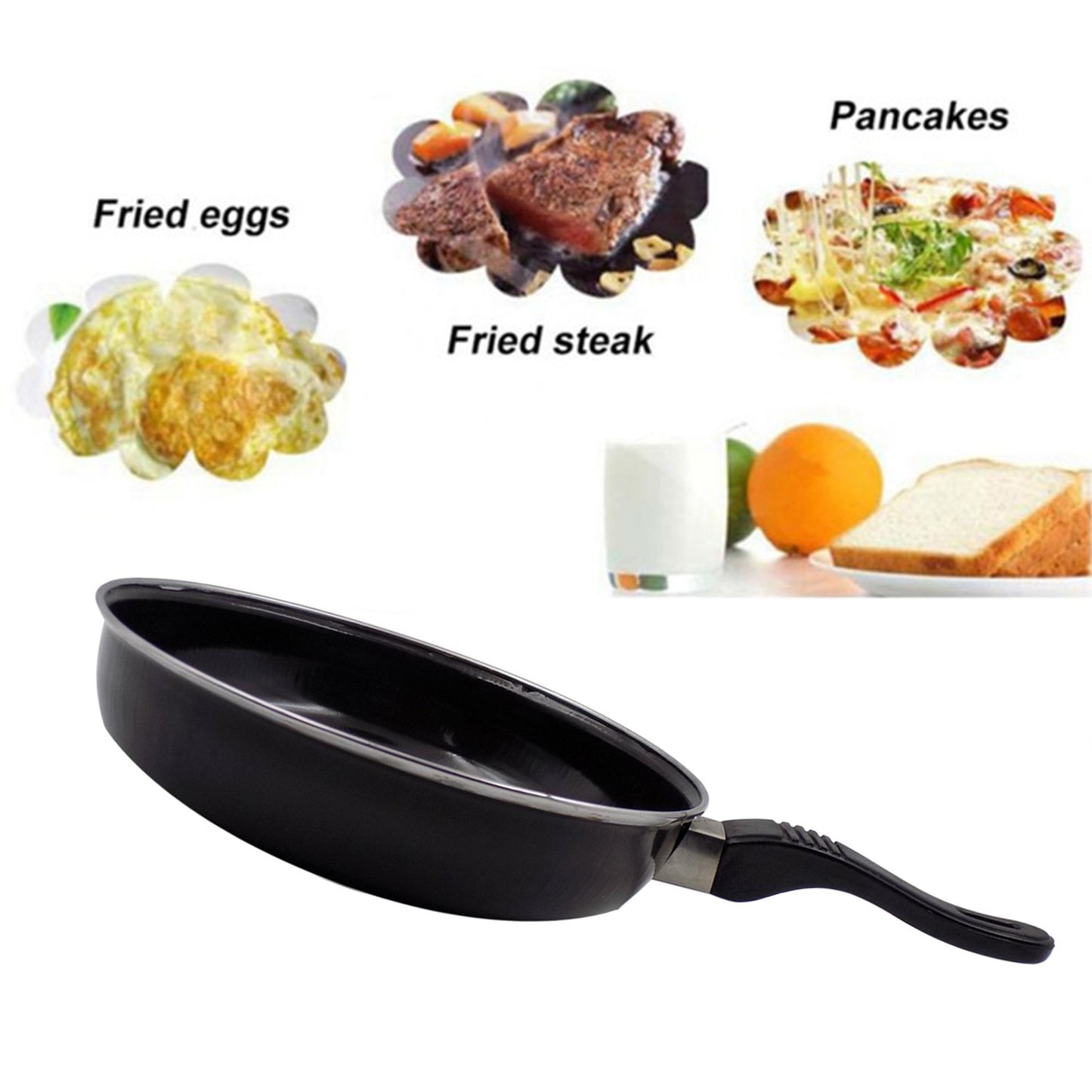 Induction Base Hard Anodized Tadka Fry Pan Nonstick - Happy Price - Image 2
