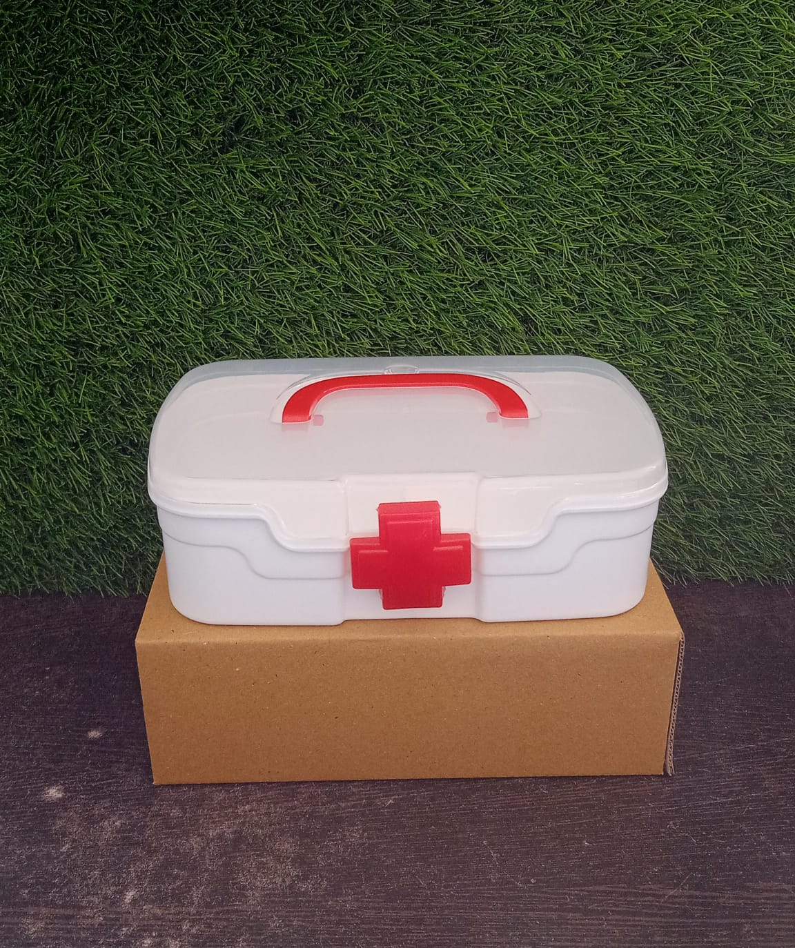 Medical Box 1 Piece Indoor Outdoor Medical Utility Medicine Storage Box Detachable Tray Medical Box Multi Purpose Regular Medicine First Aid Box With Handle  Transparent Lid - Happy Price - Image 7