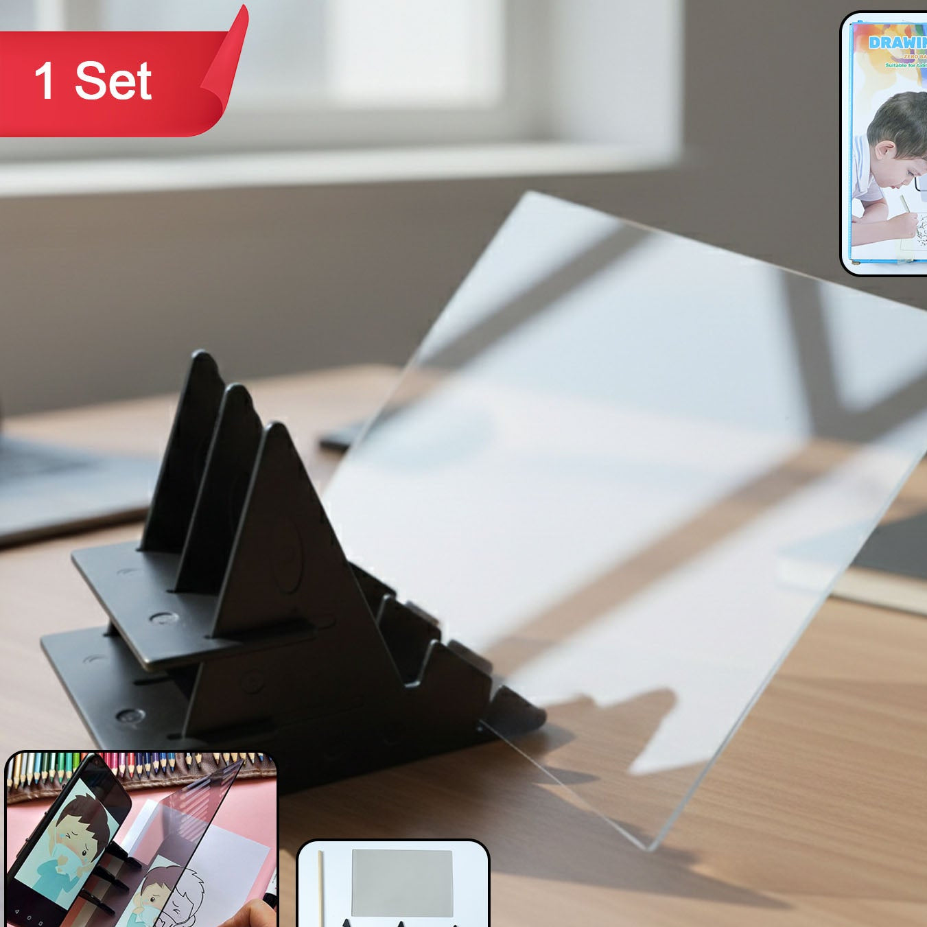 Smart Mobile Phone Screen Drawing Projector Board Kit (1 Set)