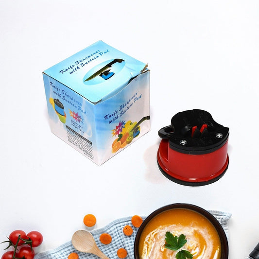 Compact Manual Knife Sharpener with Suction Pad for Kitchen Knives - Happy Price - Image 1