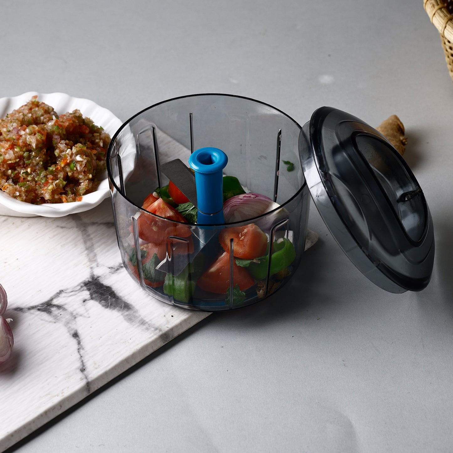 Ganesh Bingo Lock-unlock Push Chopper ( 725ml ) - Happy Price - Image 5