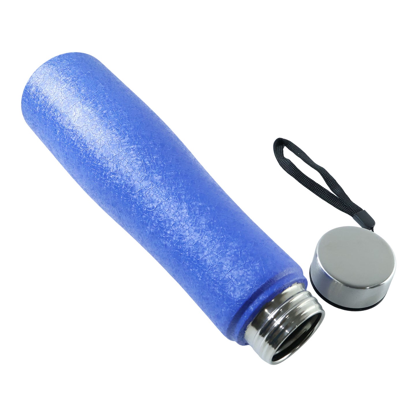 1000 ML Blue Stainless Steel Water Bottle with Strap - 1 Pc - Happy Price - Image 4