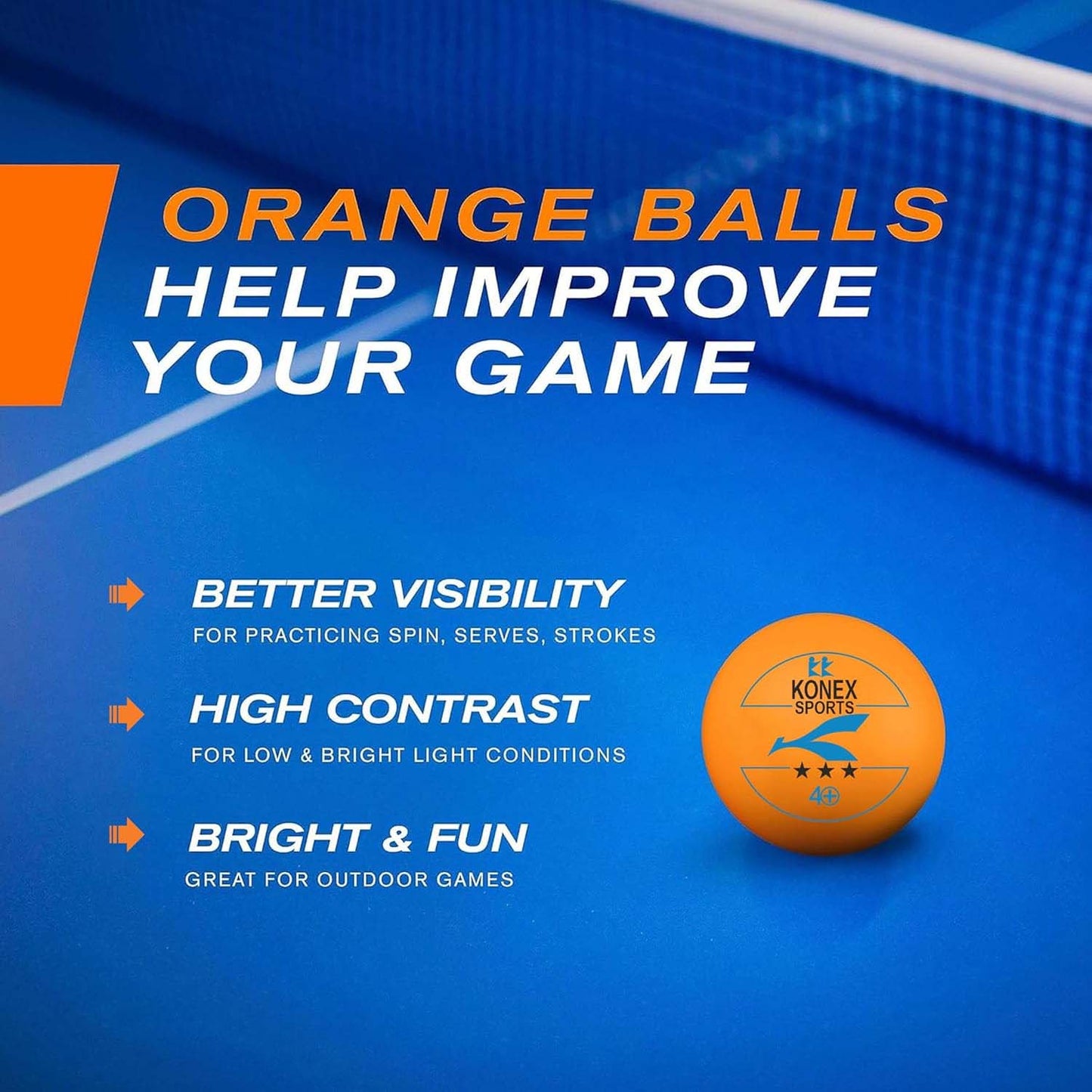 3-Star Table Tennis Balls (6 Pc) - 40mm Seamless ABS Plastic Ping Pong Balls - Happy Price - Image 5