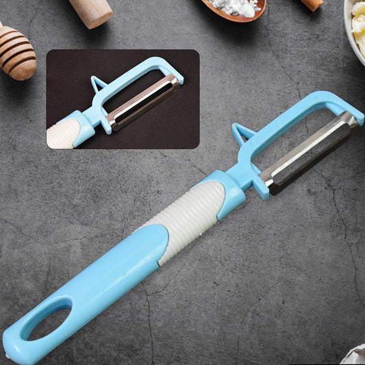 Multifunction Peeler Slicer With Plastic Handle (1 Pc  Mix Color) - Happy Price - Image 1